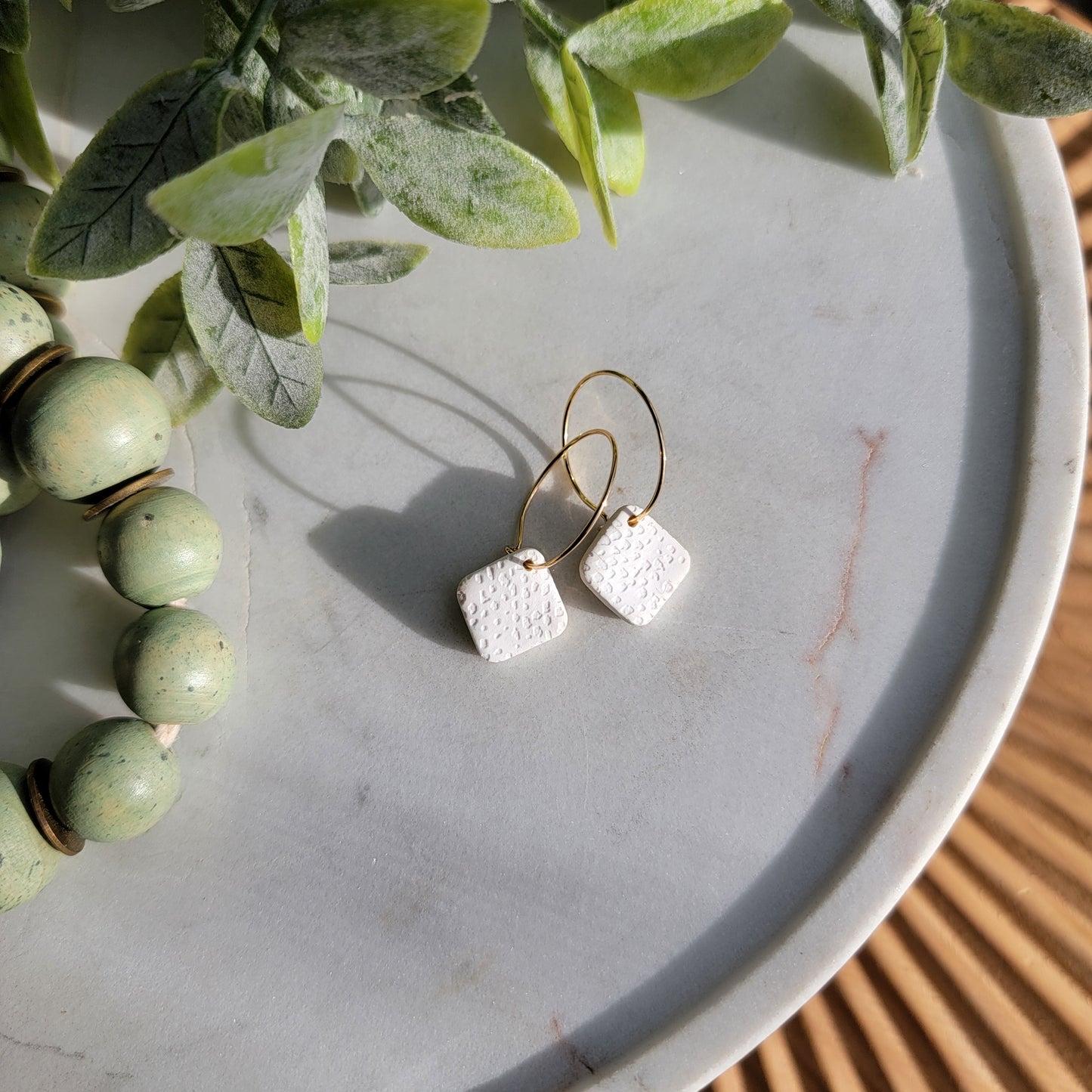 Cora Hoops in White