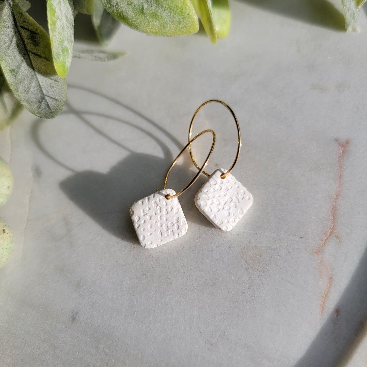 Cora Hoops in White