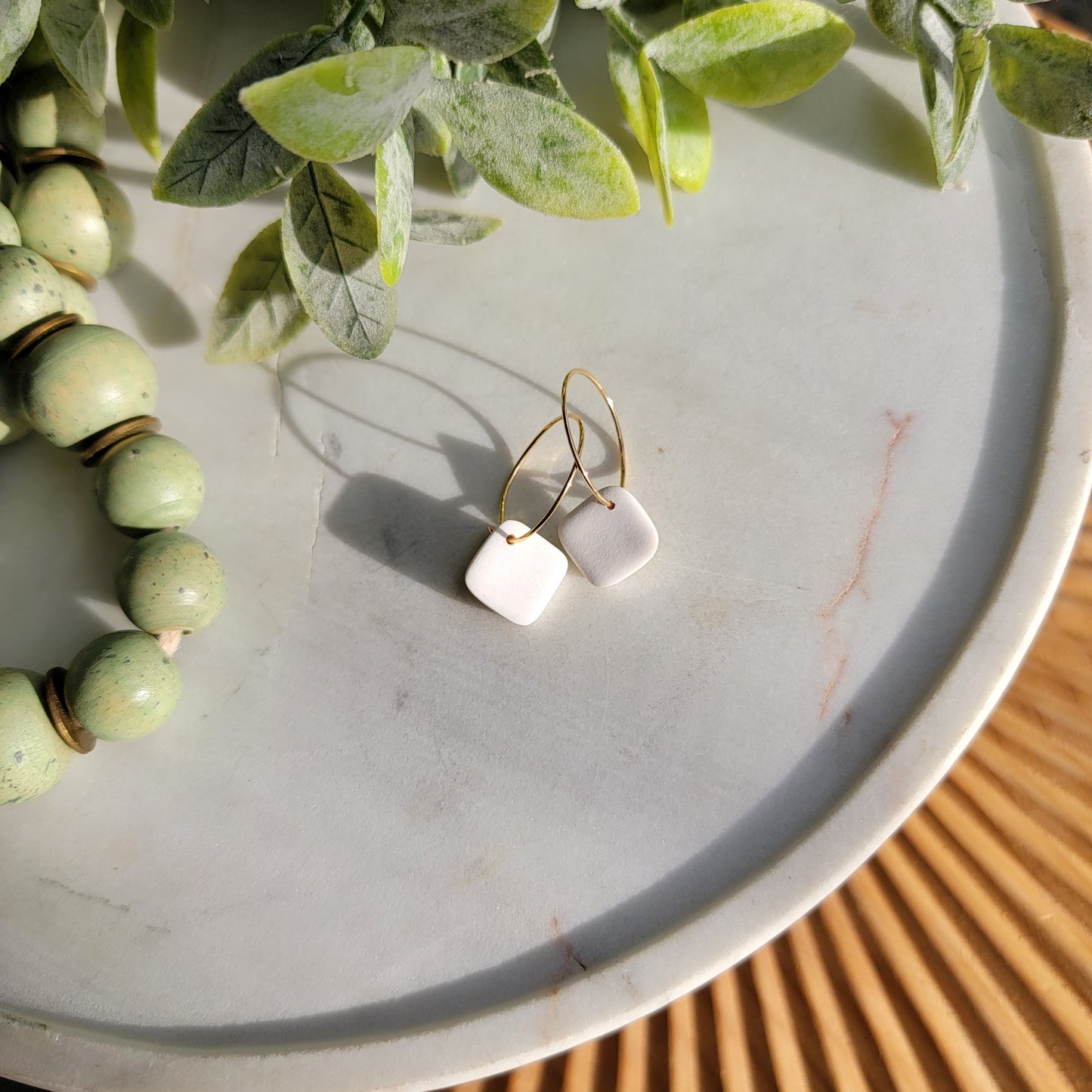 Cora Hoops in White