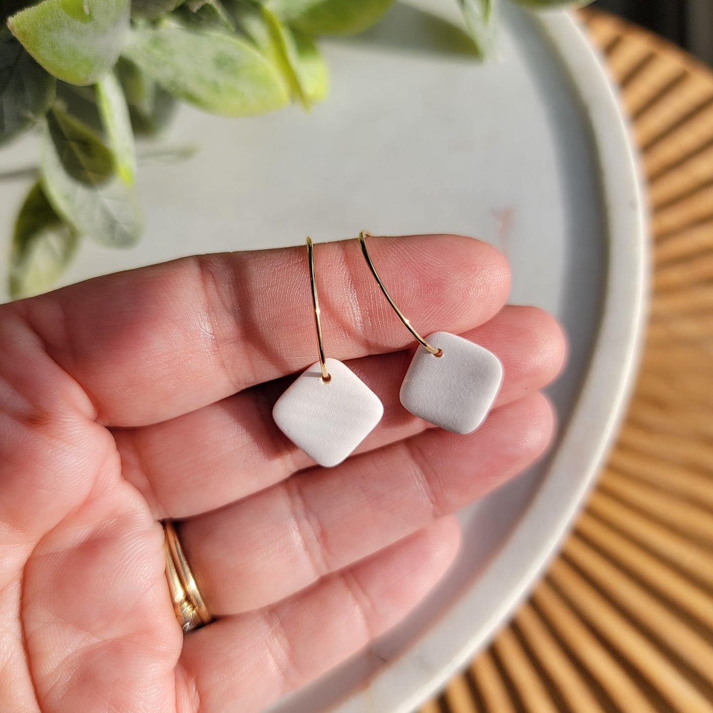 Cora Hoops in White