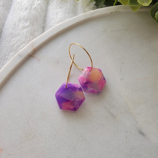 Hexa Hoops in Summer Stone