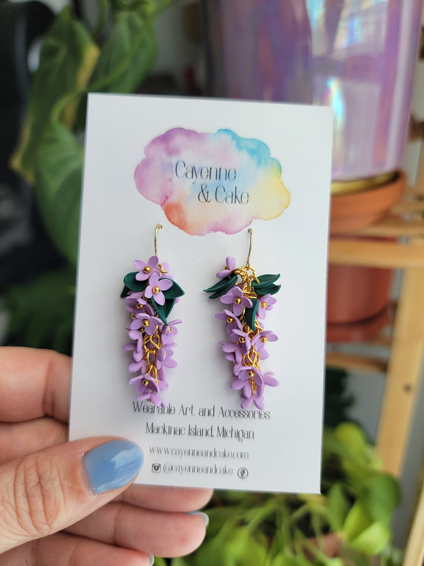 Lilac Bunch Earrings