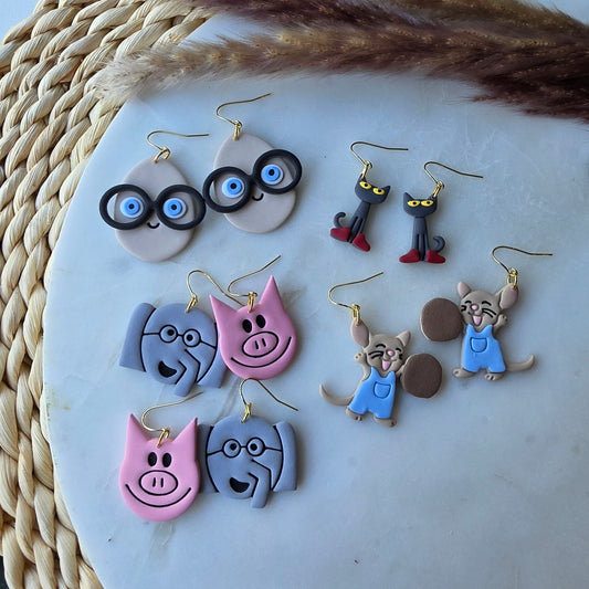 Bookish Egg Earrings