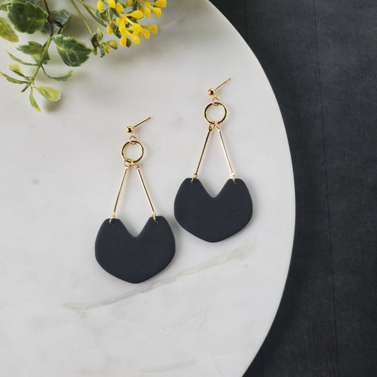 Aadya Earrings in Black