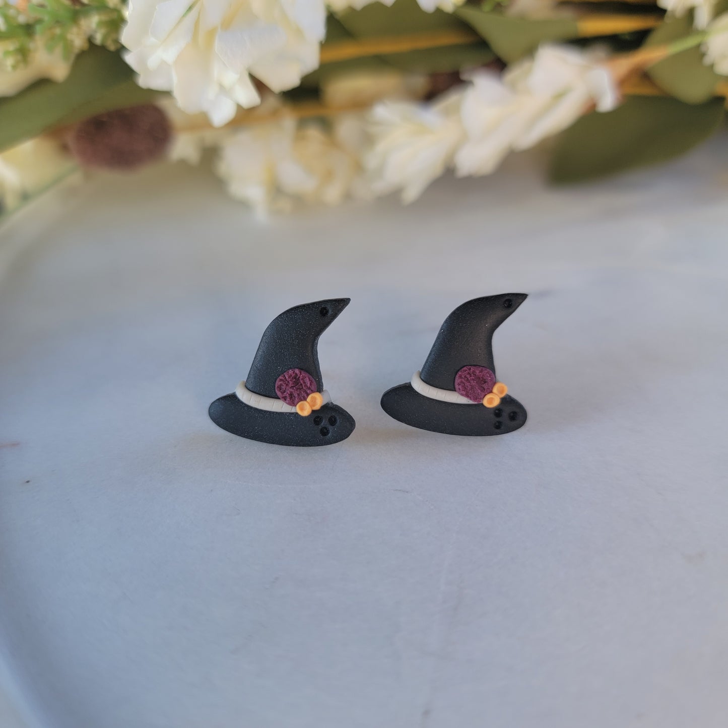 Bad Witch Hat Studs
