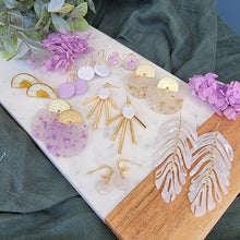 Load image into Gallery viewer, Long Fringe Leaf Earrings
