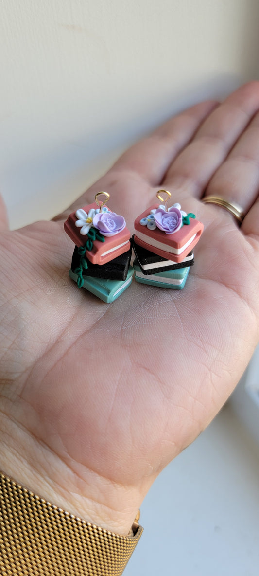 Book Stack Earrings