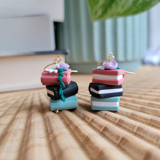 Book Stack Earrings