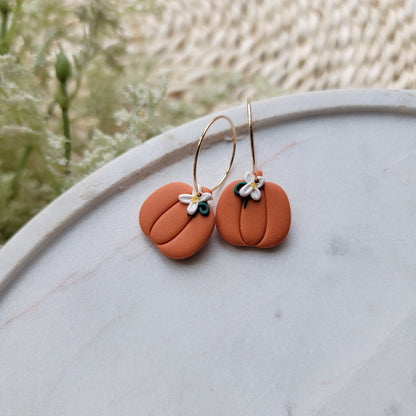 Floral Pumpkin Hoops