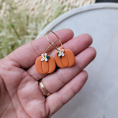 Floral Pumpkin Hoops