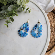 Load image into Gallery viewer, Blue Stone Devin Earrings

