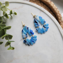 Load image into Gallery viewer, Blue Stone Devin Earrings
