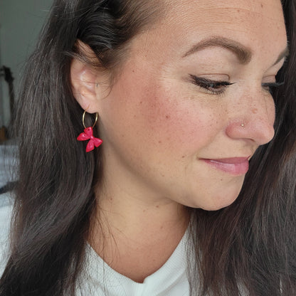 Red Bow Hoops