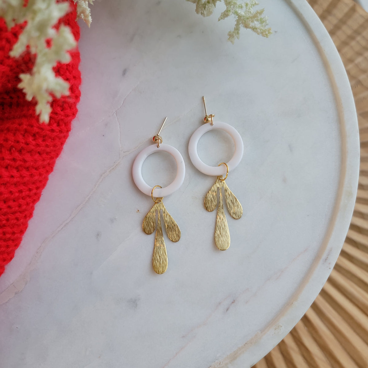 White and Gold Petals
