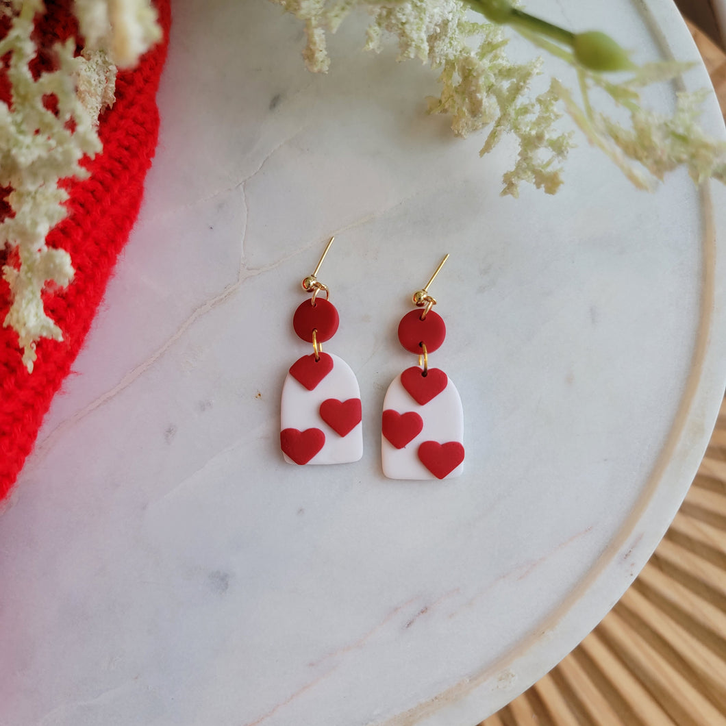 Red and White Heart Arches