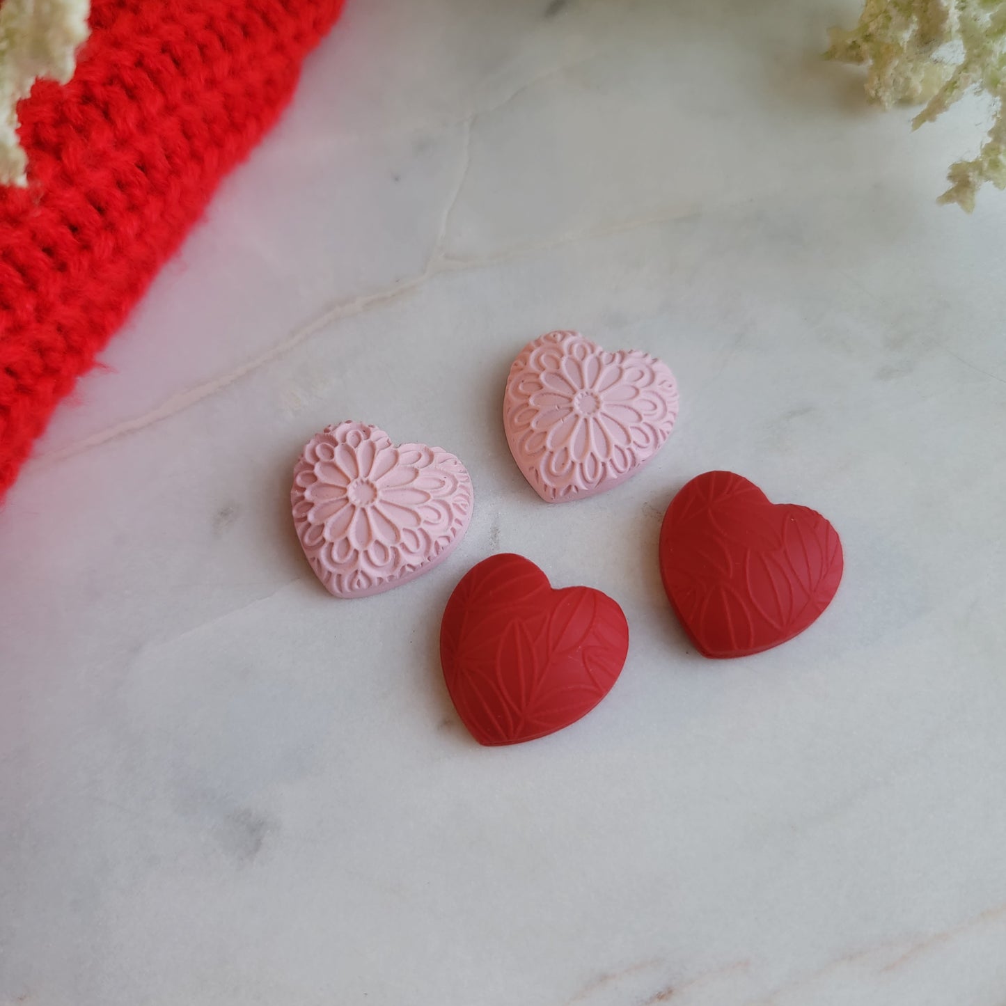 Puffy Heart Studs