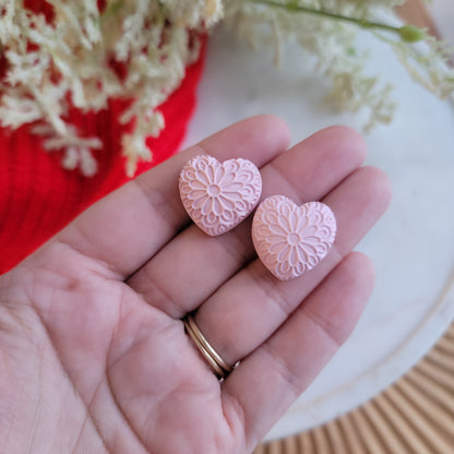 Puffy Heart Studs