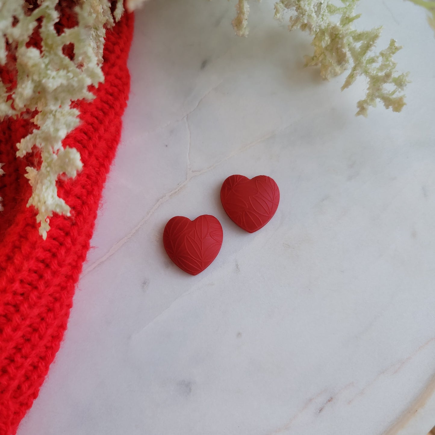 Puffy Heart Studs