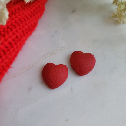 Puffy Heart Studs