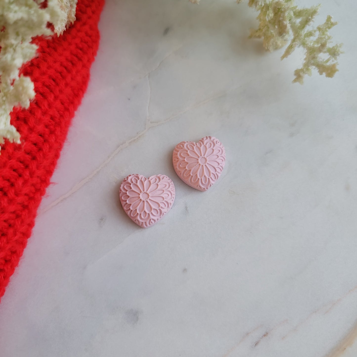 Puffy Heart Studs