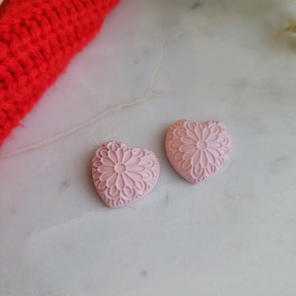 Puffy Heart Studs
