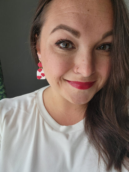 Red and White Heart Arches