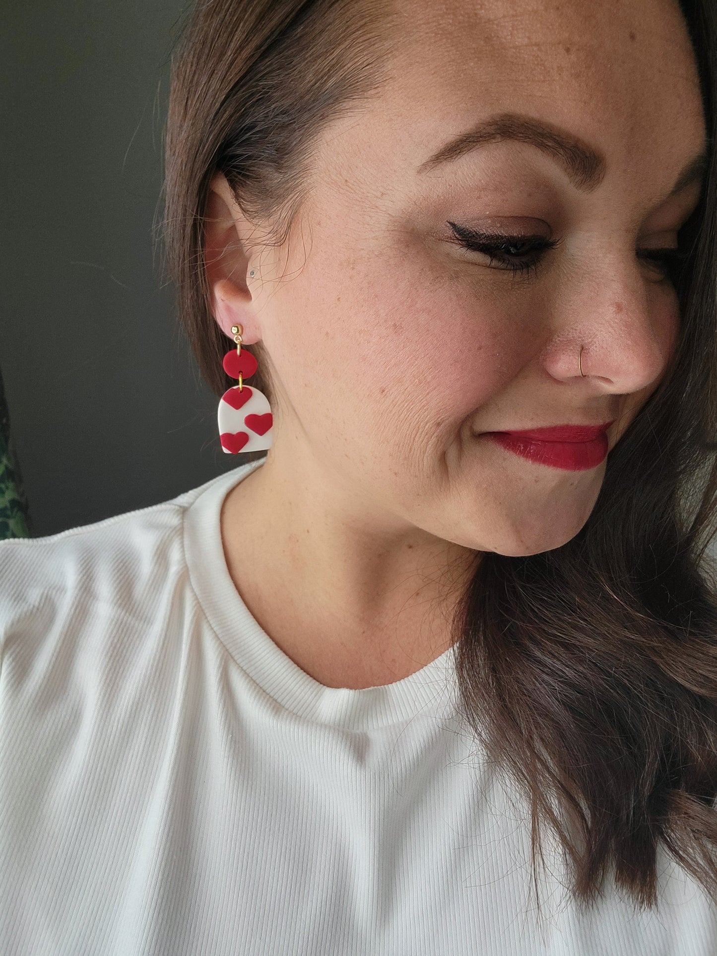 Red and White Heart Arches