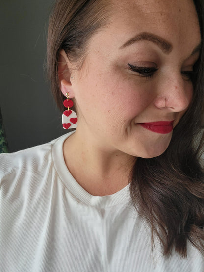 Red and White Heart Arches