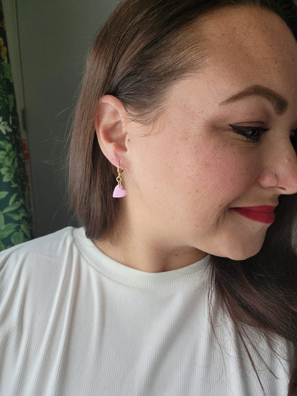 Mini Pink Heart Huggies