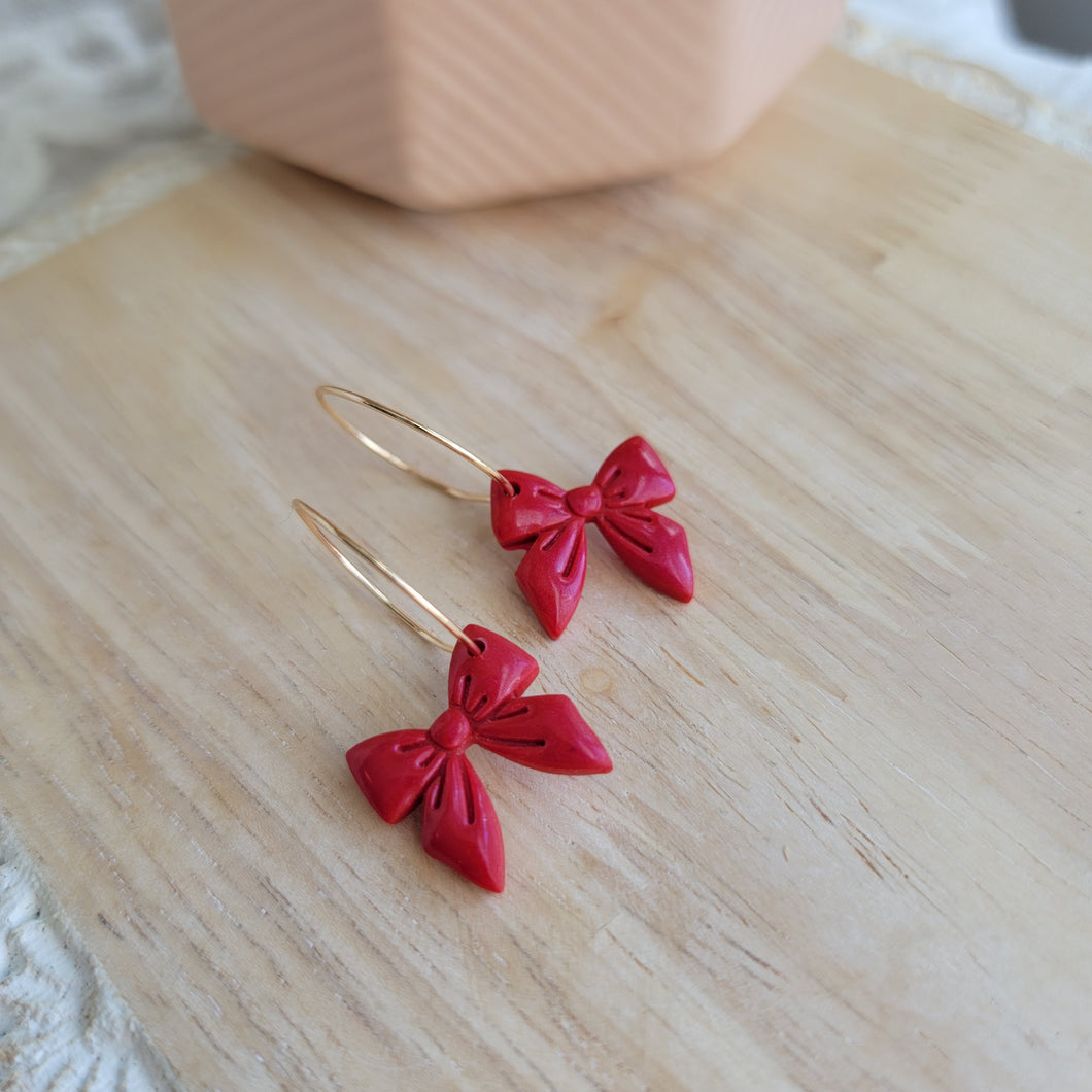 Red Bow Hoops