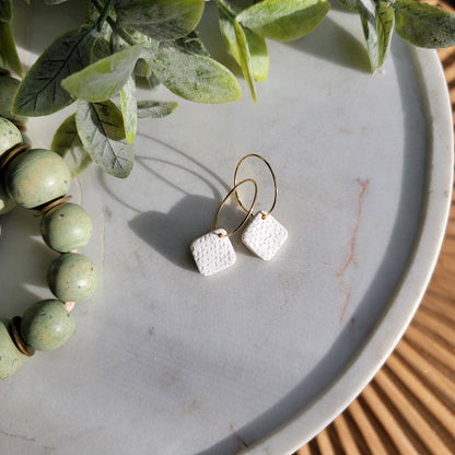 Cora Hoops in White