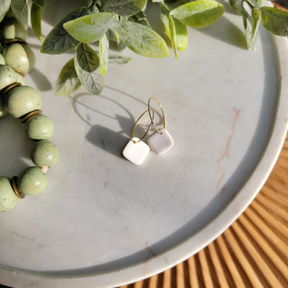 Cora Hoops in White