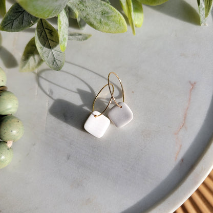 Cora Hoops in White