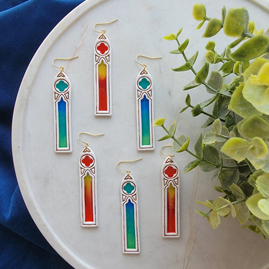 Small Stained Glass Earring
