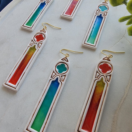 Small Stained Glass Earring