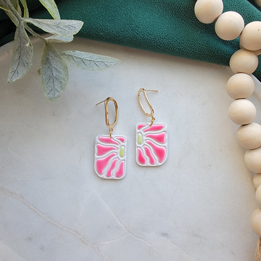 Small Pink Matisse Earrings