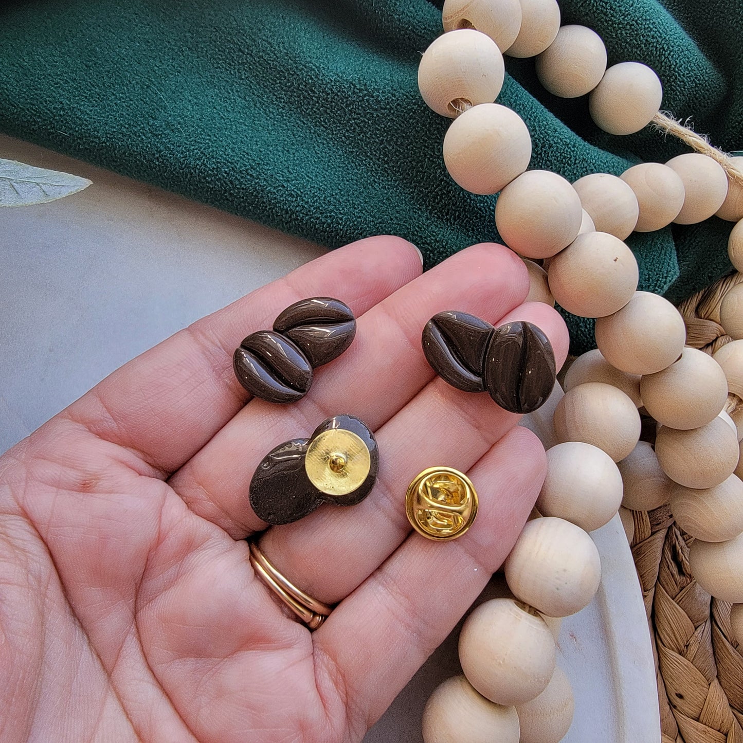 Coffee Bean Pin