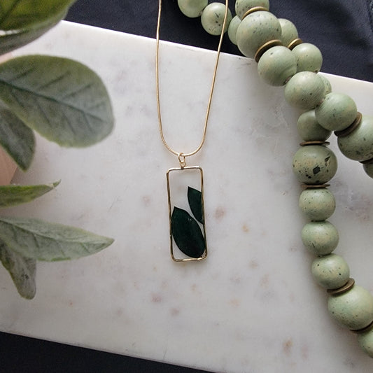 Floating Leaf Necklace