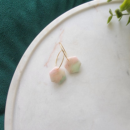 Hexa Hoops in Mossy Stone