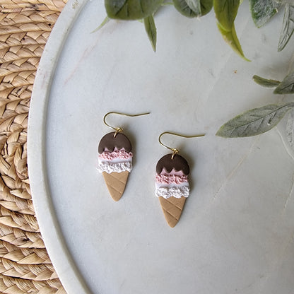 Ice Cream Cone Earrings
