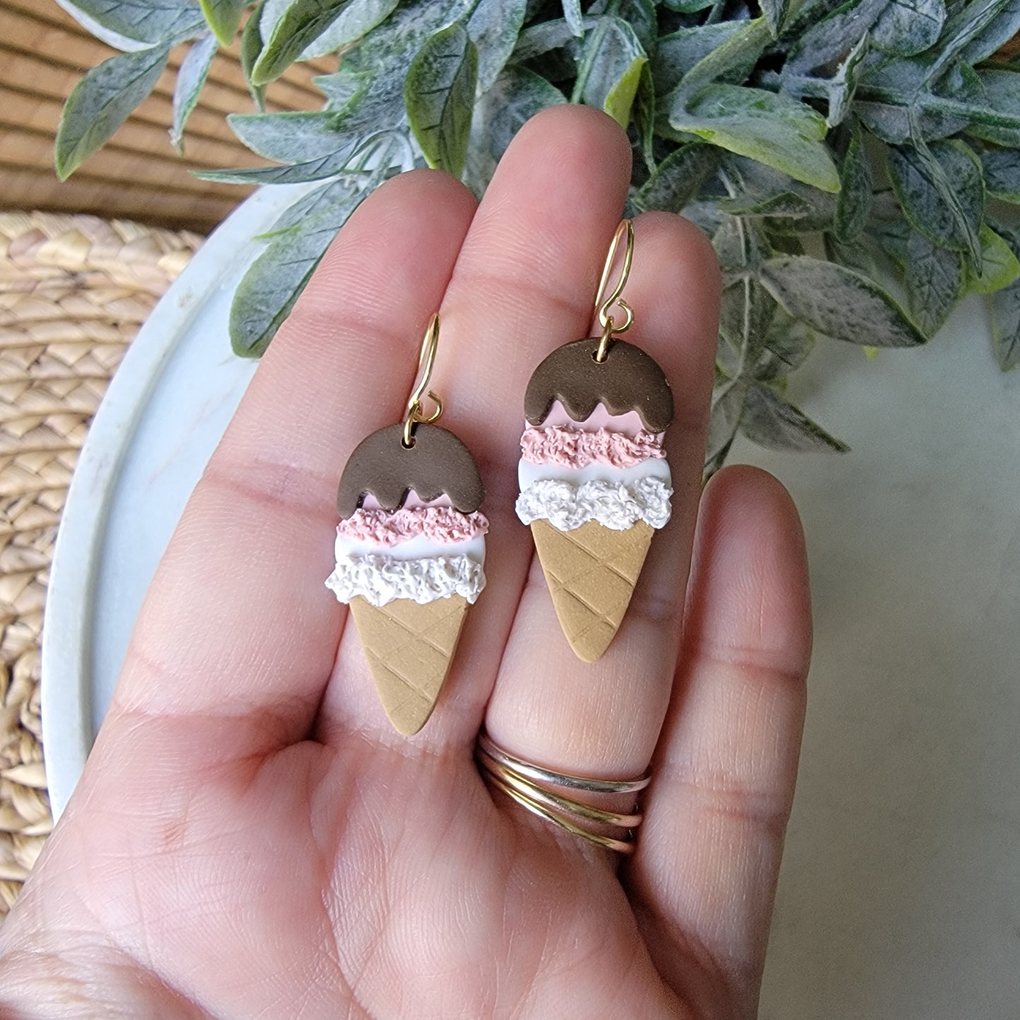 Ice Cream Cone Earrings