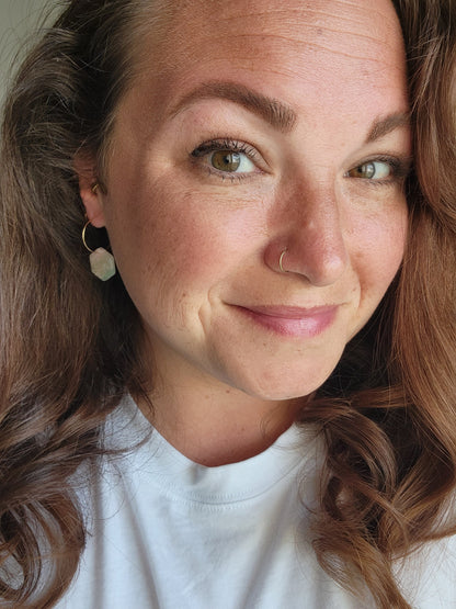 Hexa Hoops in Mossy Stone