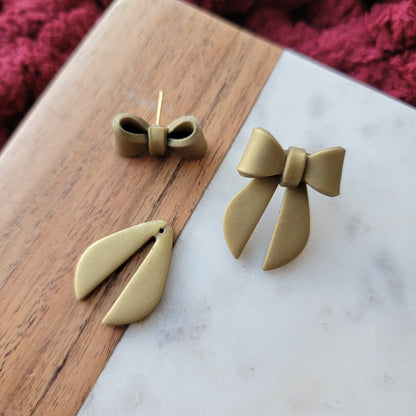 Big Holiday Bow Earrings