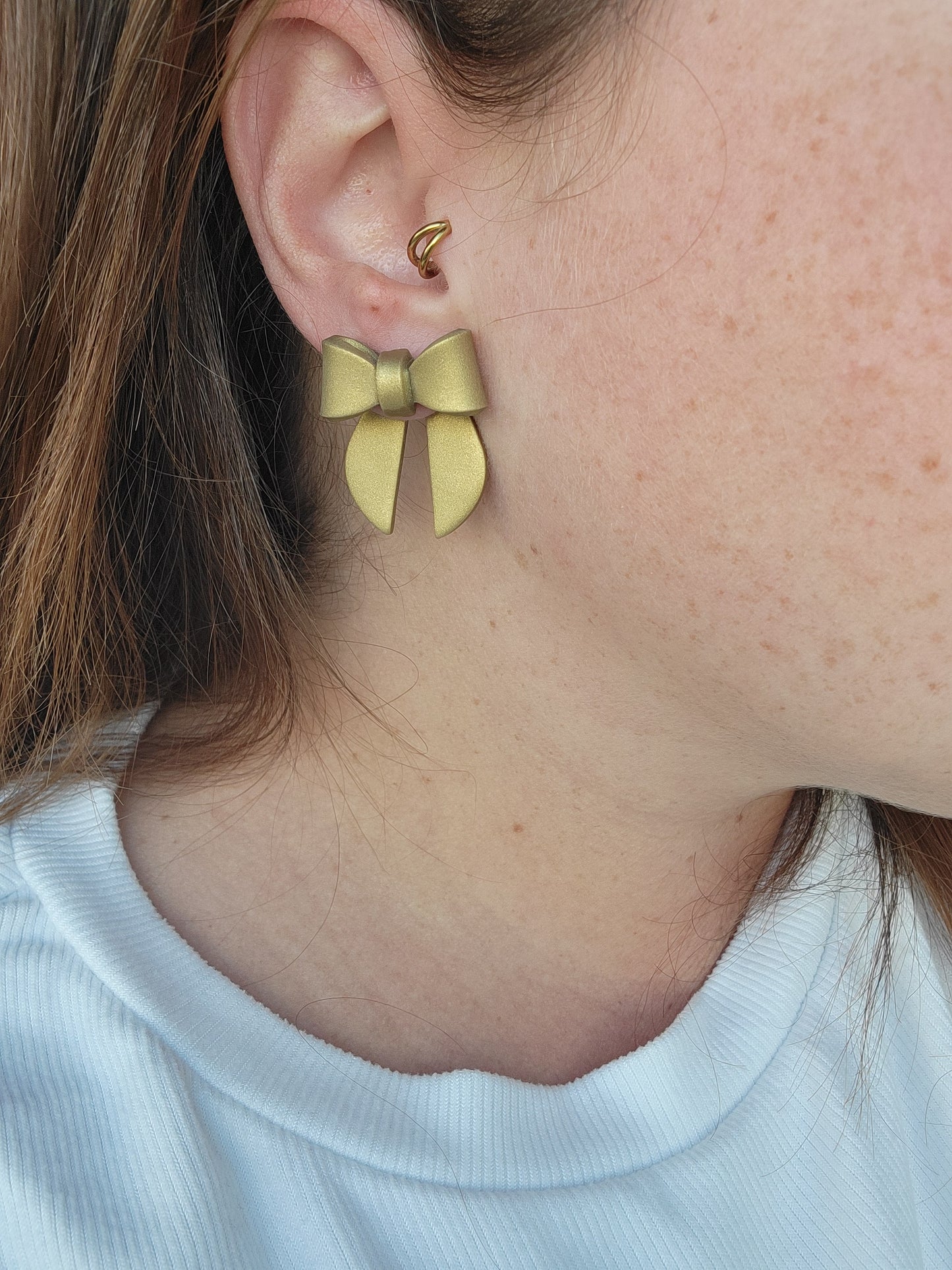 Big Holiday Bow Earrings