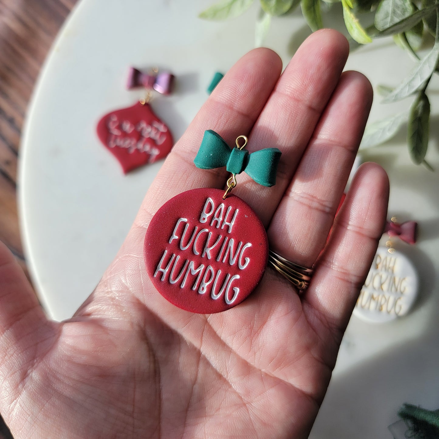 NSFW Holiday Ornaments and Earrings