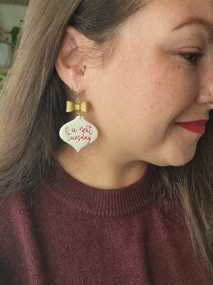 NSFW Holiday Ornaments and Earrings