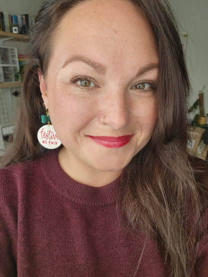 NSFW Holiday Ornaments and Earrings