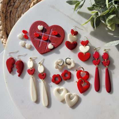 Red and White Heart Stacks