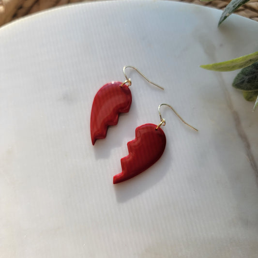 Broken Heart Earrings