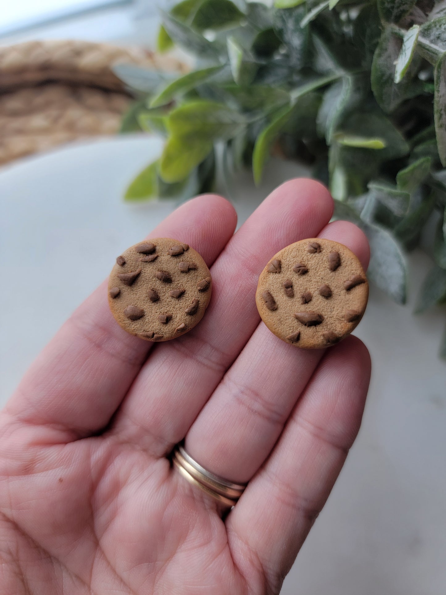 Chocolate Chip Cookie Earrings